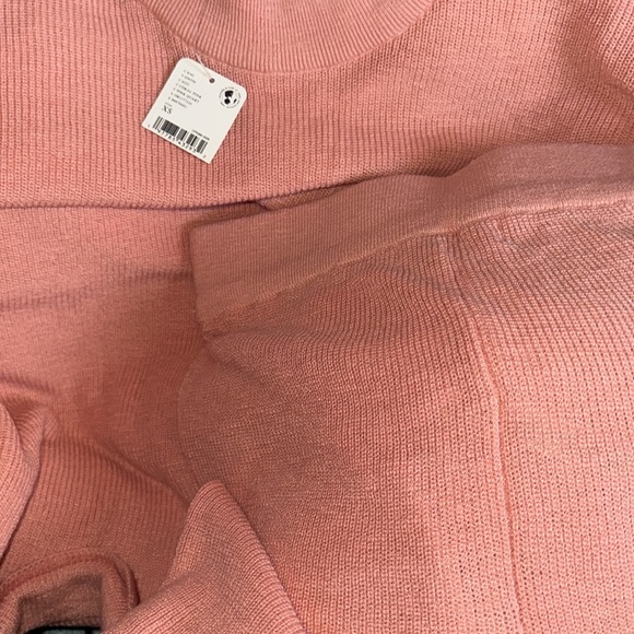 Free People Malibu Solid Surf Set Knit Sweater Coral Pink XS - Picture 11 of 14
